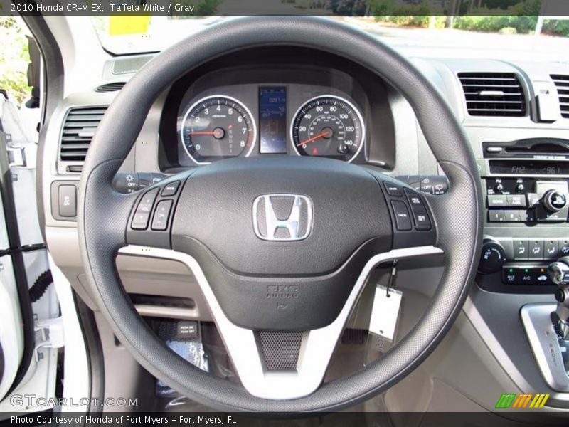 Taffeta White / Gray 2010 Honda CR-V EX