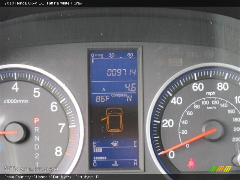 Taffeta White / Gray 2010 Honda CR-V EX
