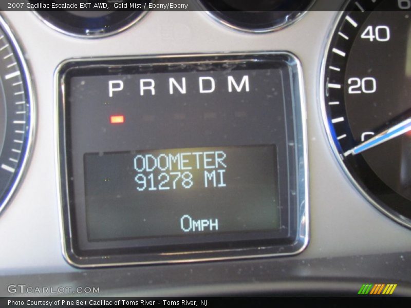 Gold Mist / Ebony/Ebony 2007 Cadillac Escalade EXT AWD