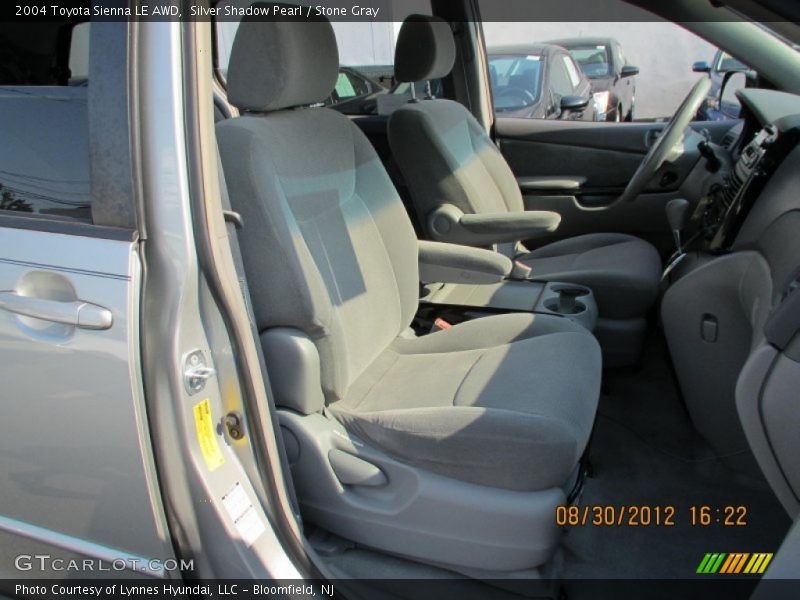 Silver Shadow Pearl / Stone Gray 2004 Toyota Sienna LE AWD