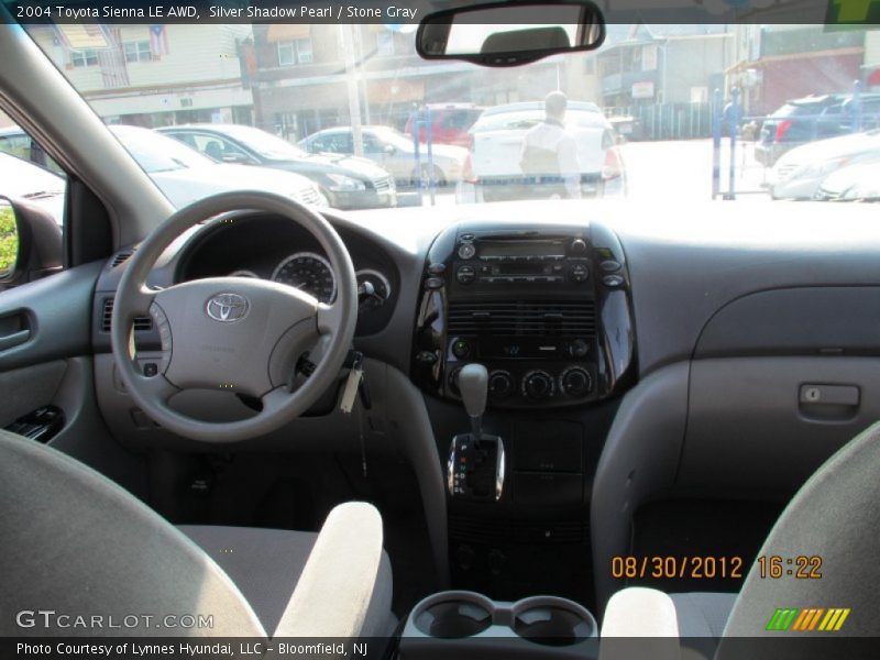 Silver Shadow Pearl / Stone Gray 2004 Toyota Sienna LE AWD