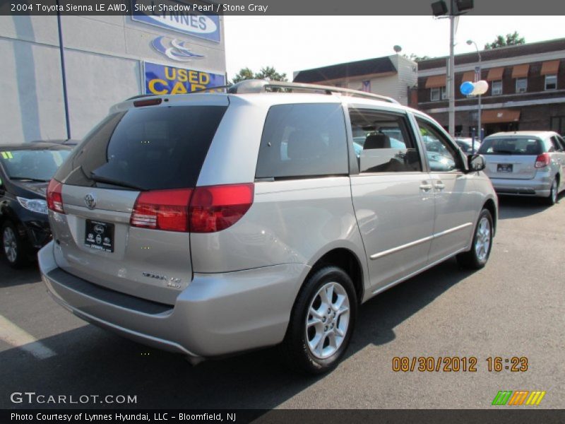 Silver Shadow Pearl / Stone Gray 2004 Toyota Sienna LE AWD