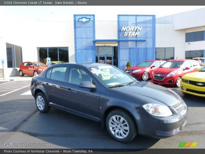 Slate Metallic / Ebony 2009 Chevrolet Cobalt LT Sedan