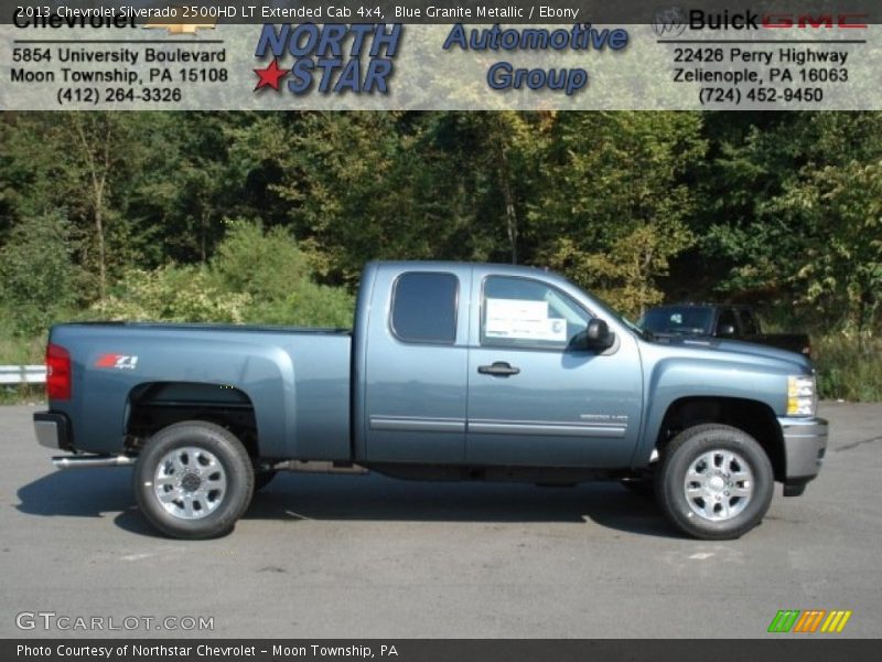 Blue Granite Metallic / Ebony 2013 Chevrolet Silverado 2500HD LT Extended Cab 4x4