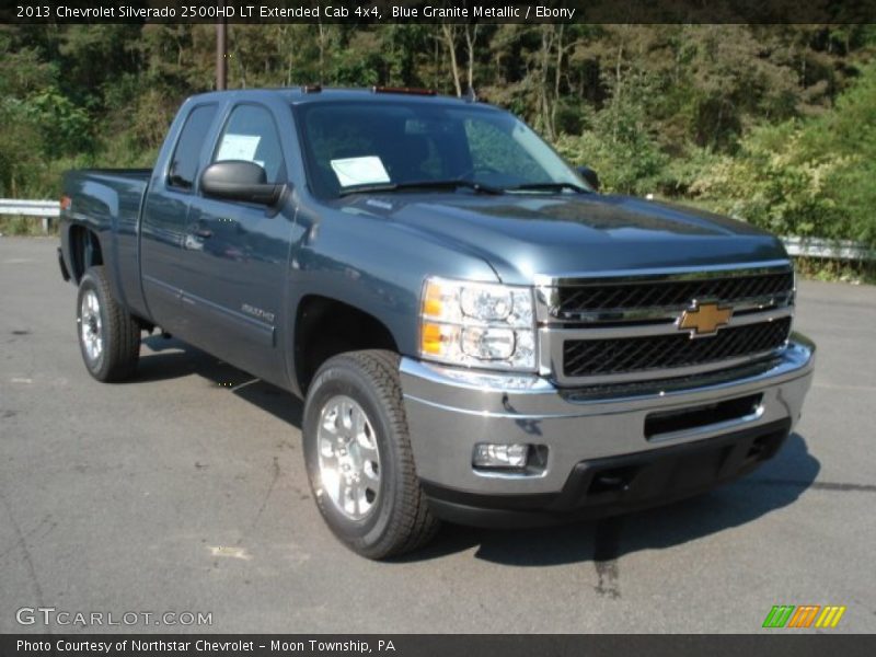 Blue Granite Metallic / Ebony 2013 Chevrolet Silverado 2500HD LT Extended Cab 4x4