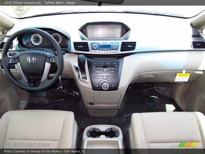 Taffeta White / Beige 2012 Honda Odyssey EX