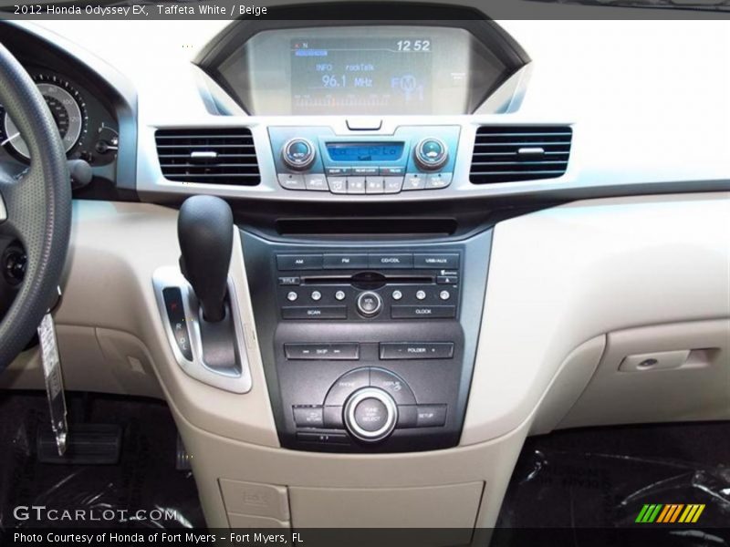 Taffeta White / Beige 2012 Honda Odyssey EX