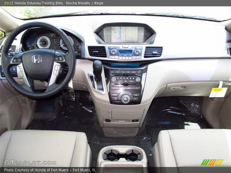 Mocha Metallic / Beige 2012 Honda Odyssey Touring Elite