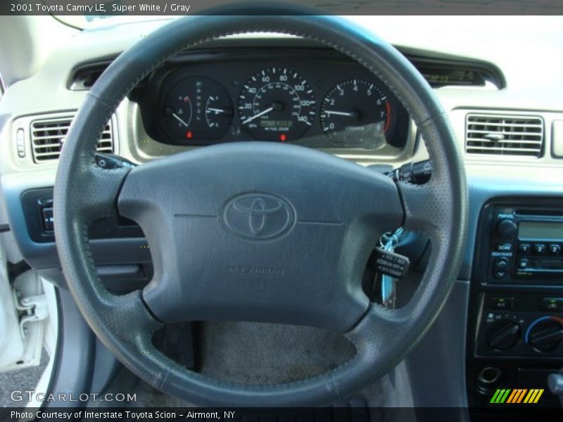 Super White / Gray 2001 Toyota Camry LE