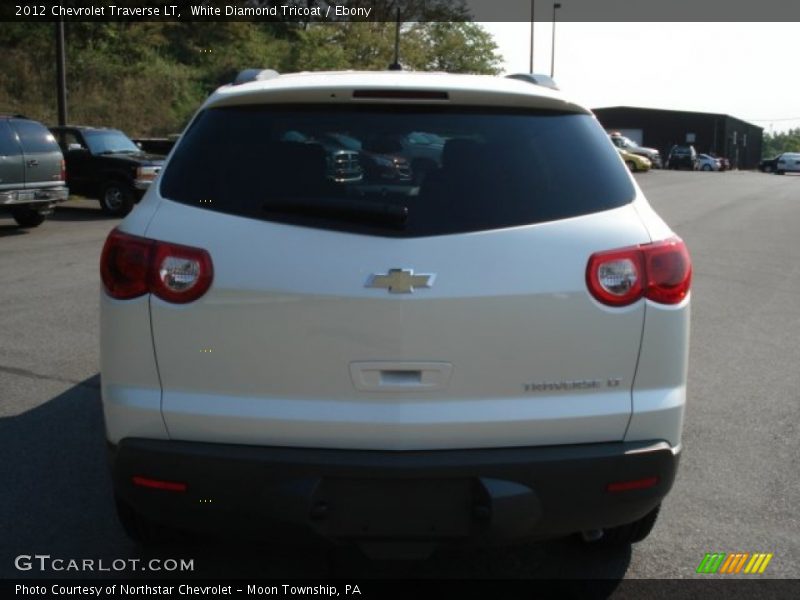 White Diamond Tricoat / Ebony 2012 Chevrolet Traverse LT