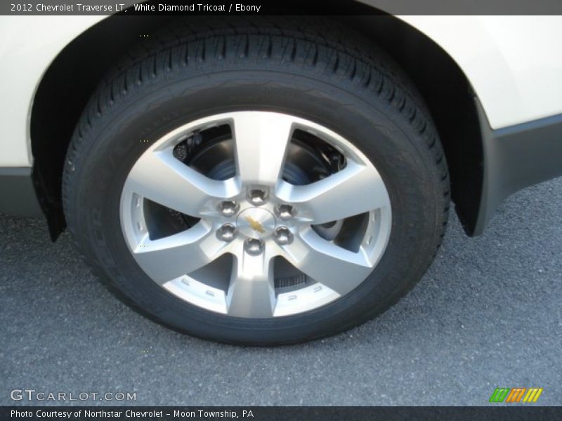 White Diamond Tricoat / Ebony 2012 Chevrolet Traverse LT