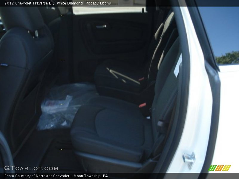 White Diamond Tricoat / Ebony 2012 Chevrolet Traverse LT