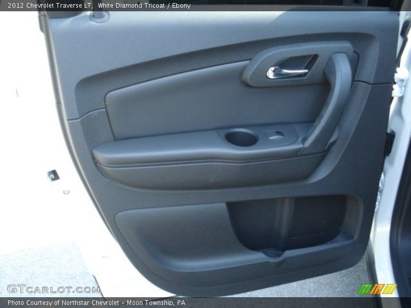 White Diamond Tricoat / Ebony 2012 Chevrolet Traverse LT