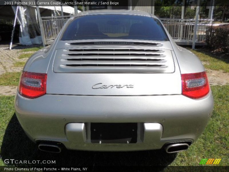 Arctic Silver Metallic / Sand Beige 2011 Porsche 911 Carrera Coupe