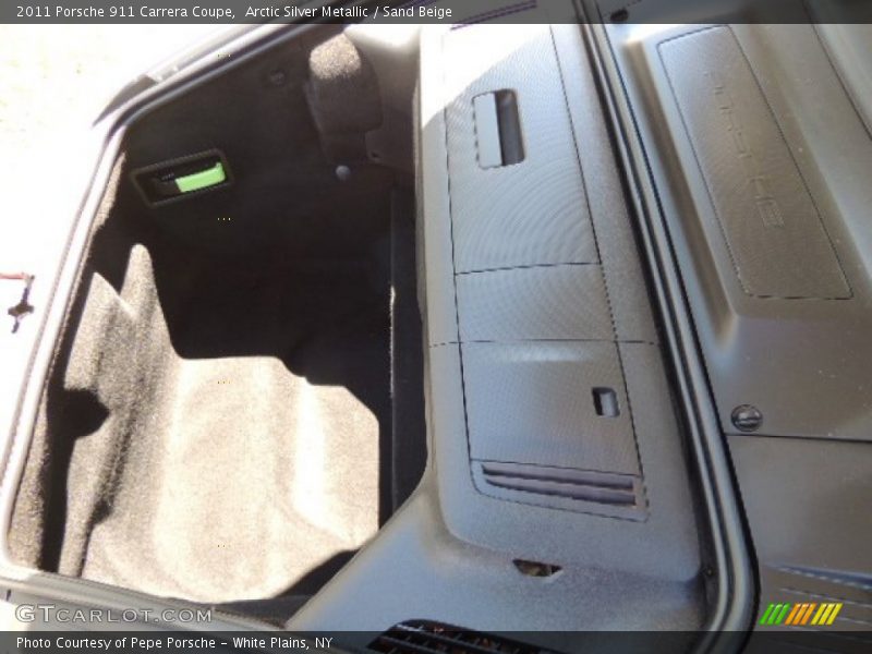 Arctic Silver Metallic / Sand Beige 2011 Porsche 911 Carrera Coupe