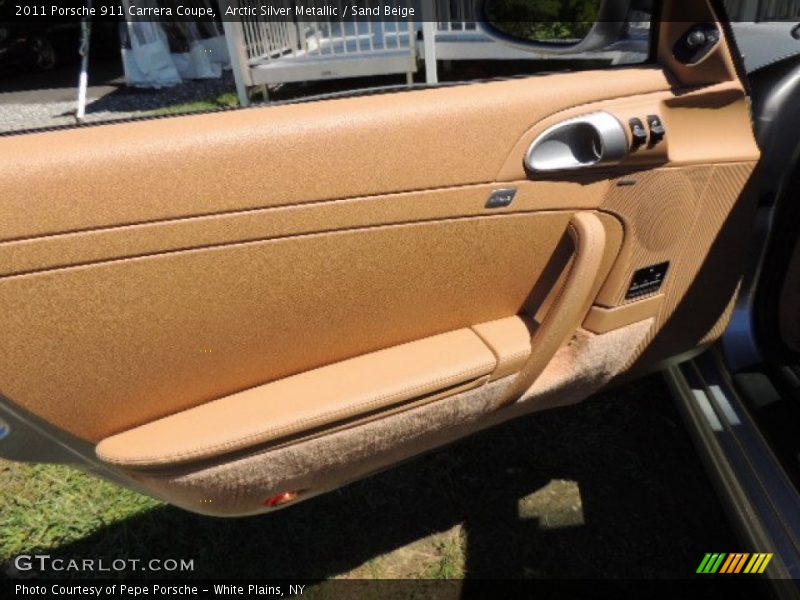 Arctic Silver Metallic / Sand Beige 2011 Porsche 911 Carrera Coupe