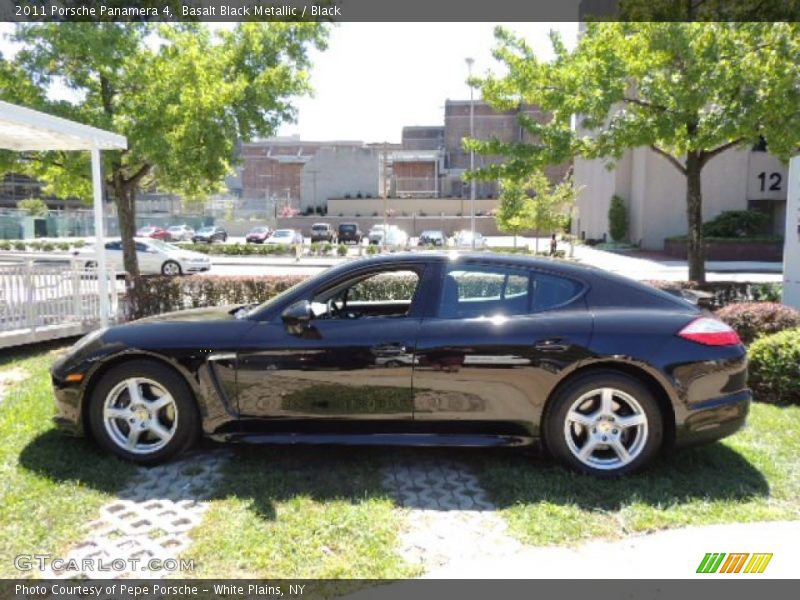 Basalt Black Metallic / Black 2011 Porsche Panamera 4