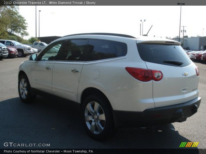 White Diamond Tricoat / Ebony 2012 Chevrolet Traverse LT