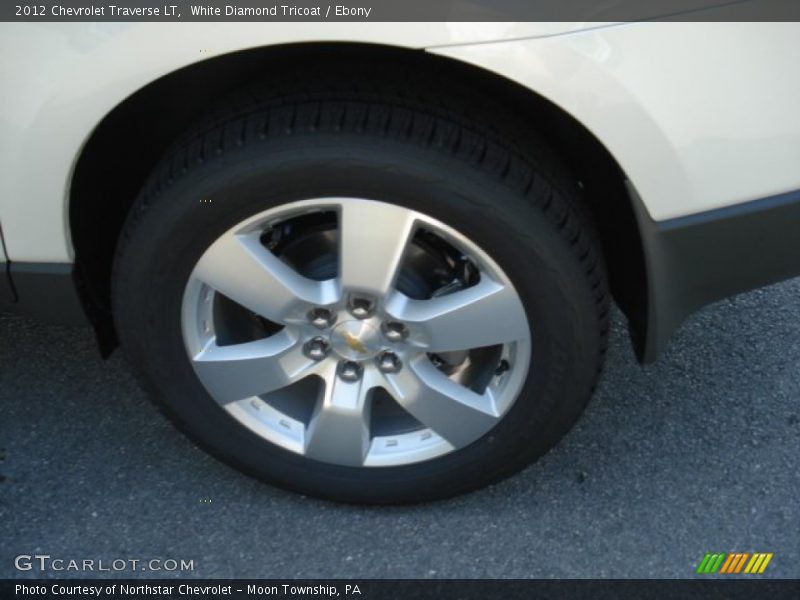 White Diamond Tricoat / Ebony 2012 Chevrolet Traverse LT