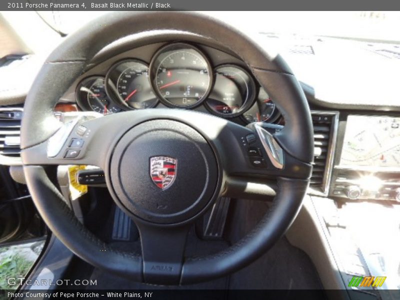 Basalt Black Metallic / Black 2011 Porsche Panamera 4
