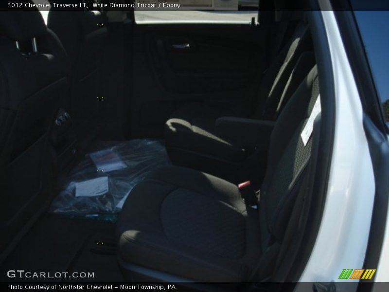 White Diamond Tricoat / Ebony 2012 Chevrolet Traverse LT