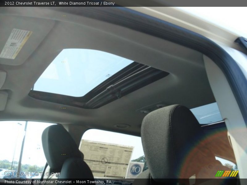 White Diamond Tricoat / Ebony 2012 Chevrolet Traverse LT