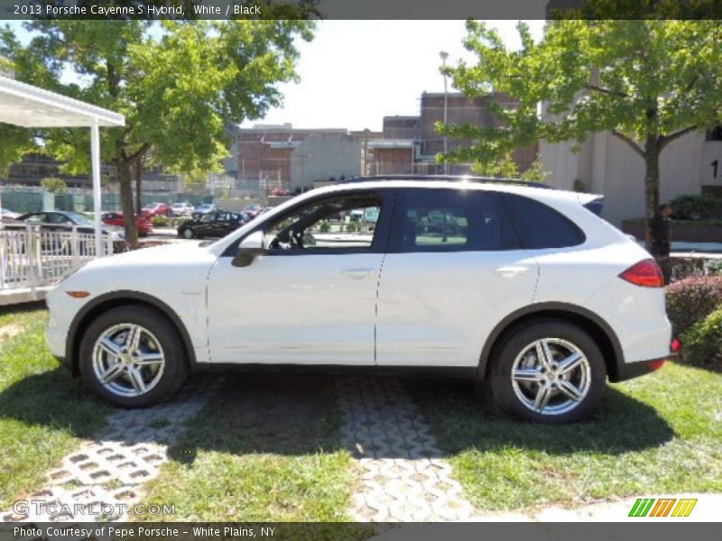 White / Black 2013 Porsche Cayenne S Hybrid