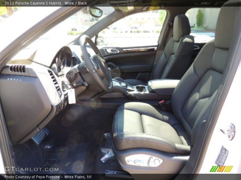 White / Black 2013 Porsche Cayenne S Hybrid