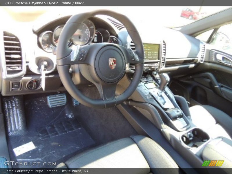 White / Black 2013 Porsche Cayenne S Hybrid