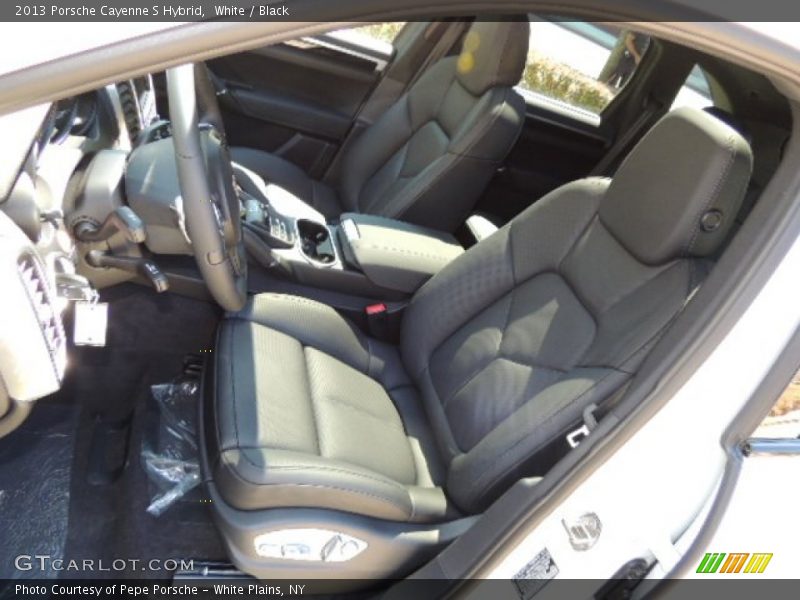 White / Black 2013 Porsche Cayenne S Hybrid