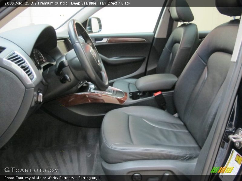 Deep Sea Blue Pearl Effect / Black 2009 Audi Q5 3.2 Premium quattro