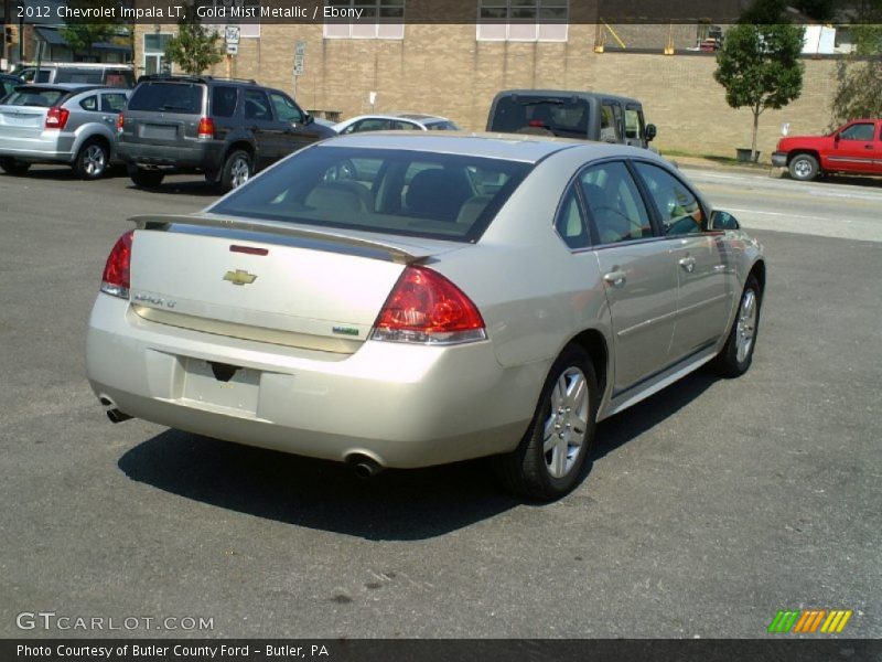 Gold Mist Metallic / Ebony 2012 Chevrolet Impala LT