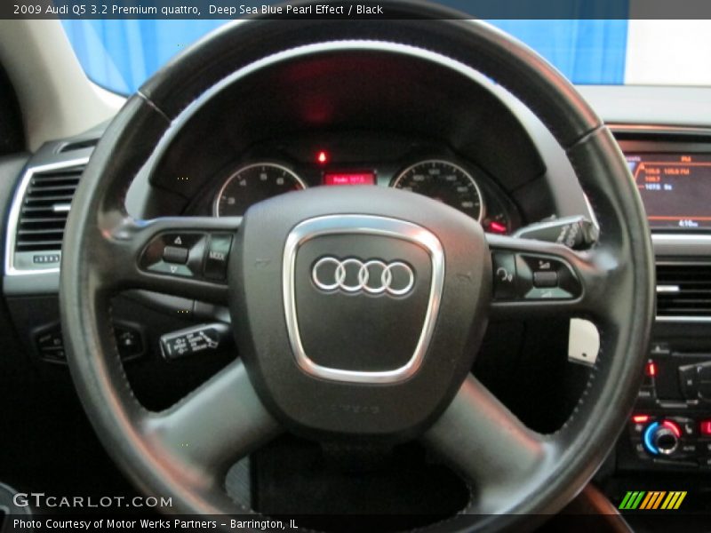 Deep Sea Blue Pearl Effect / Black 2009 Audi Q5 3.2 Premium quattro