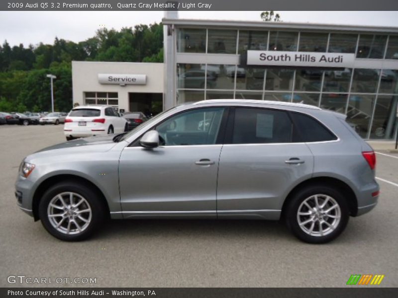 Quartz Gray Metallic / Light Gray 2009 Audi Q5 3.2 Premium quattro