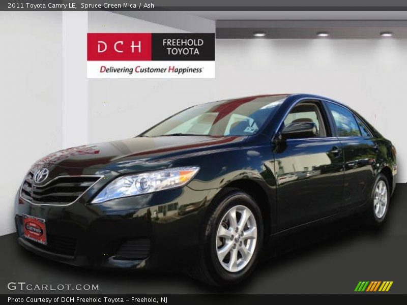 Spruce Green Mica / Ash 2011 Toyota Camry LE