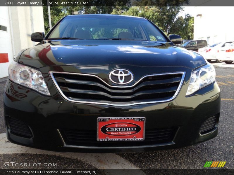 Spruce Green Mica / Ash 2011 Toyota Camry LE
