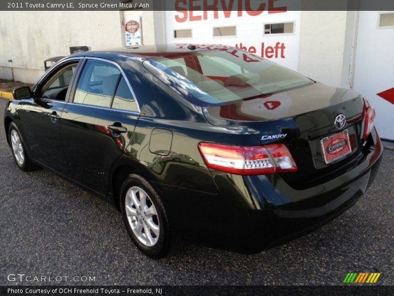 Spruce Green Mica / Ash 2011 Toyota Camry LE