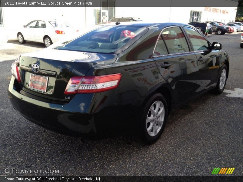 Spruce Green Mica / Ash 2011 Toyota Camry LE