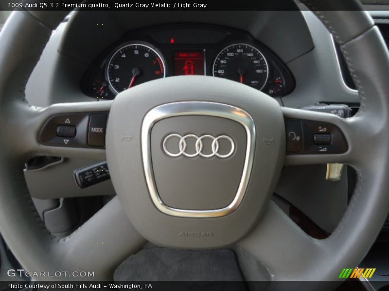 Quartz Gray Metallic / Light Gray 2009 Audi Q5 3.2 Premium quattro
