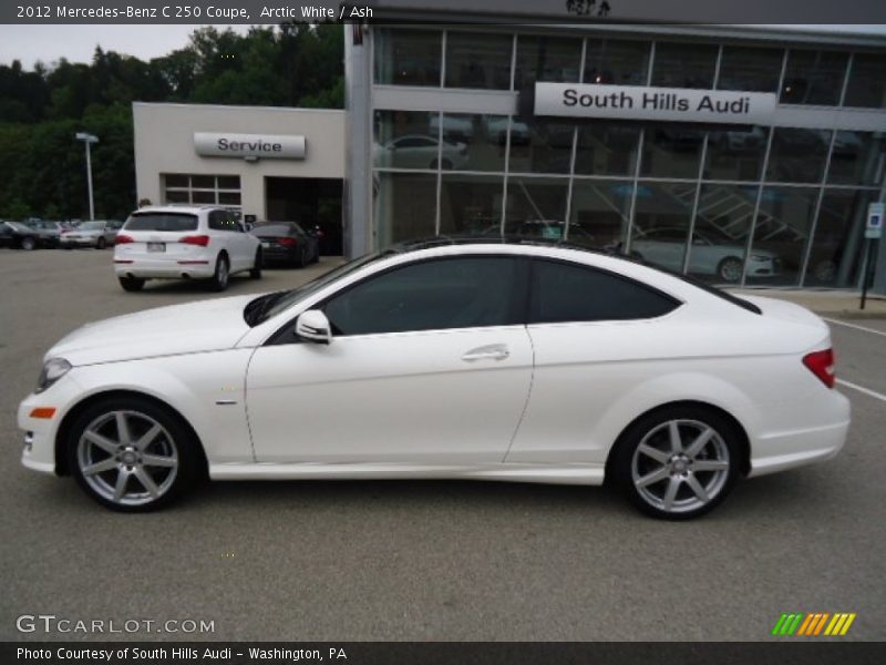 Arctic White / Ash 2012 Mercedes-Benz C 250 Coupe