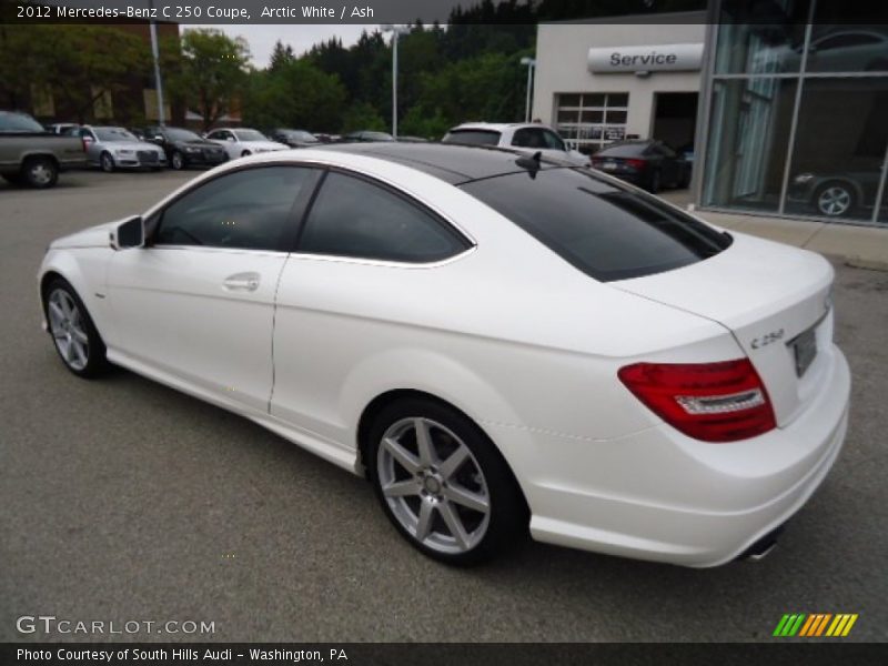 Arctic White / Ash 2012 Mercedes-Benz C 250 Coupe