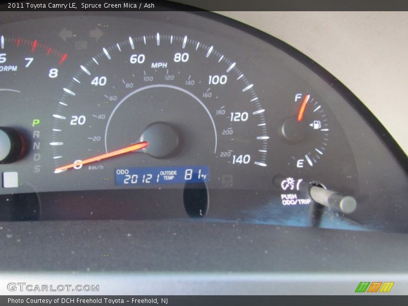 Spruce Green Mica / Ash 2011 Toyota Camry LE