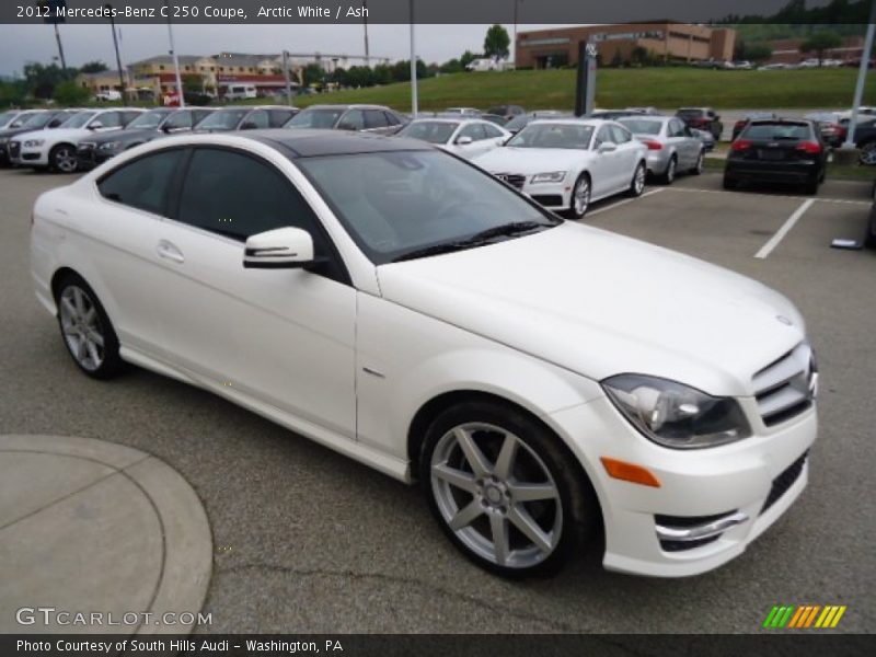 Arctic White / Ash 2012 Mercedes-Benz C 250 Coupe