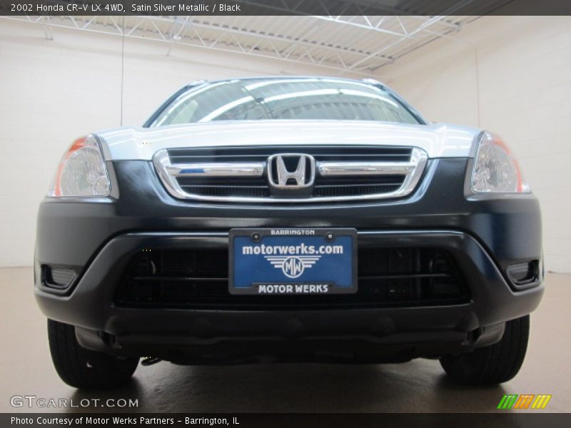 Satin Silver Metallic / Black 2002 Honda CR-V LX 4WD