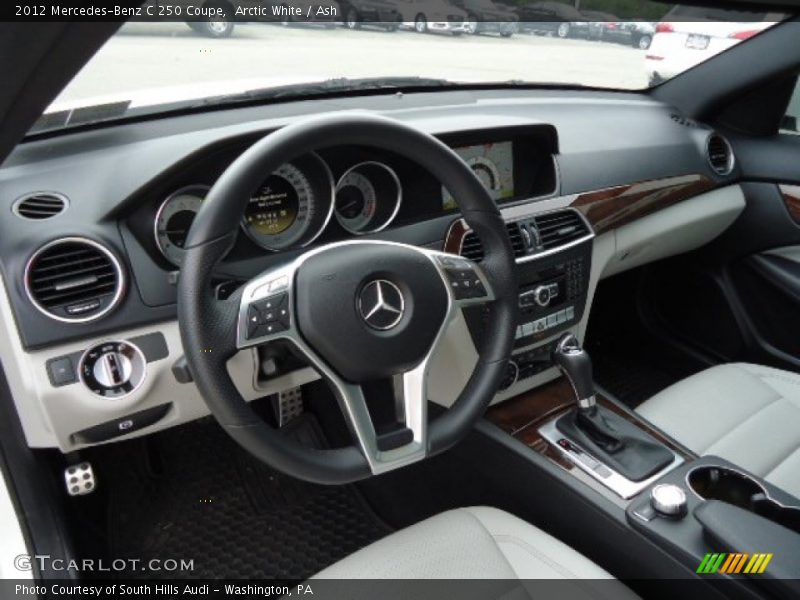 Arctic White / Ash 2012 Mercedes-Benz C 250 Coupe