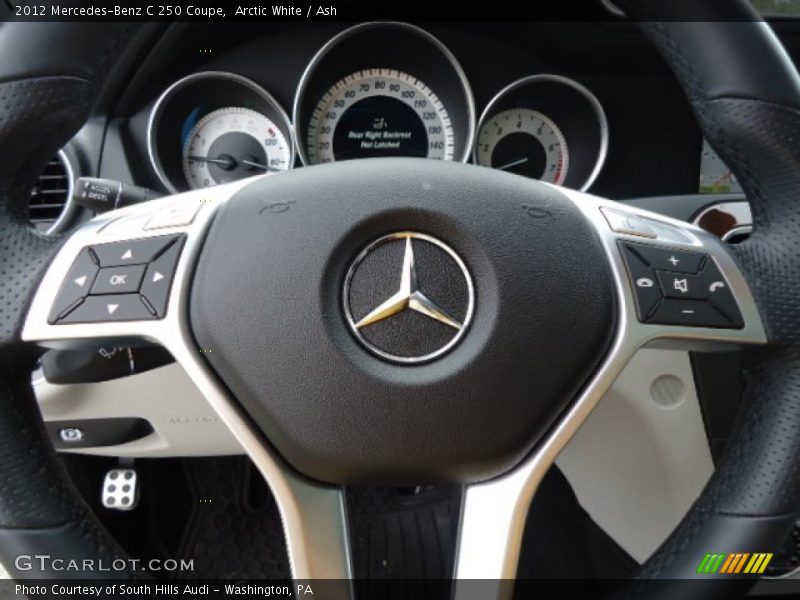 Arctic White / Ash 2012 Mercedes-Benz C 250 Coupe