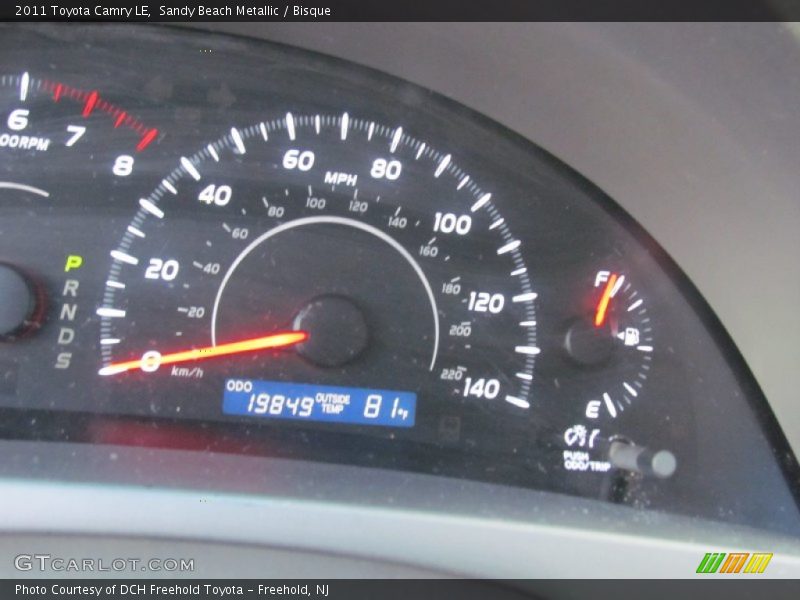 Sandy Beach Metallic / Bisque 2011 Toyota Camry LE