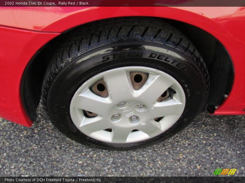 Rally Red / Black 2002 Honda Civic EX Coupe