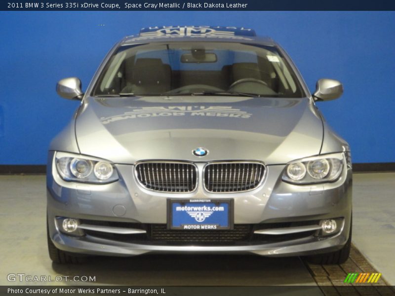 Space Gray Metallic / Black Dakota Leather 2011 BMW 3 Series 335i xDrive Coupe