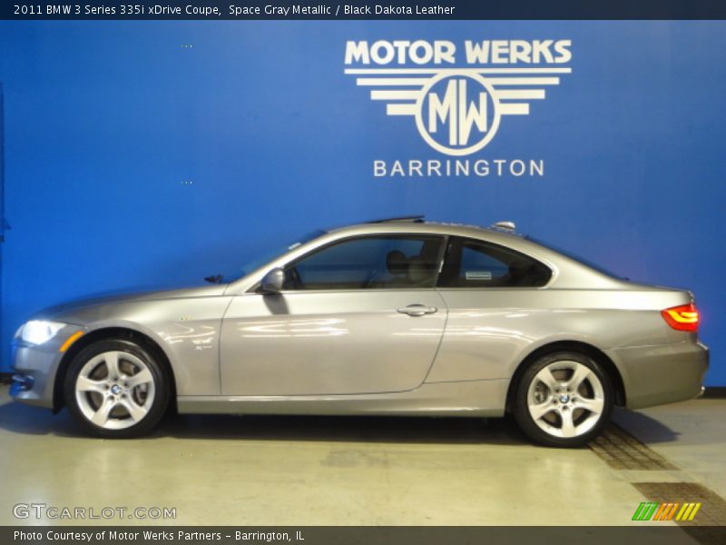 Space Gray Metallic / Black Dakota Leather 2011 BMW 3 Series 335i xDrive Coupe